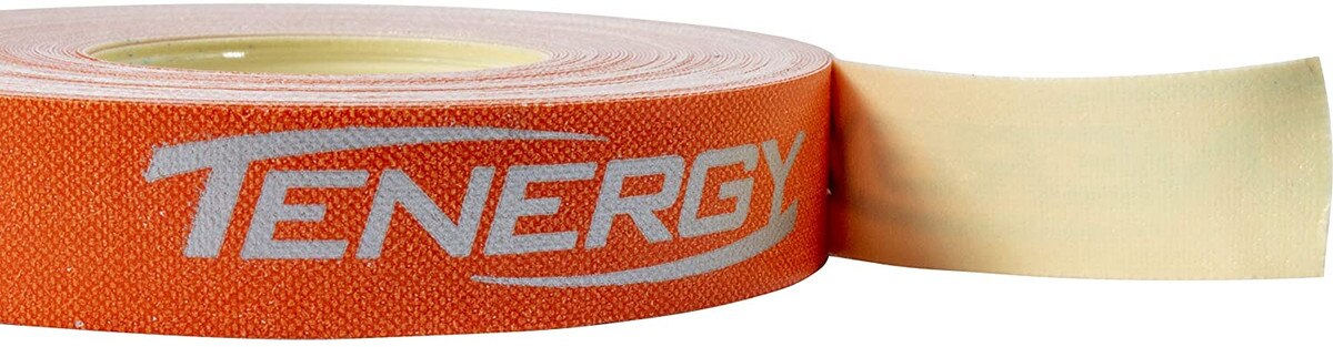 Side Tape Tenergy Orange 12mm: Tenergy Text Logo